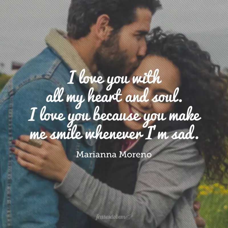 textos de amor em inglês para namorado(a)