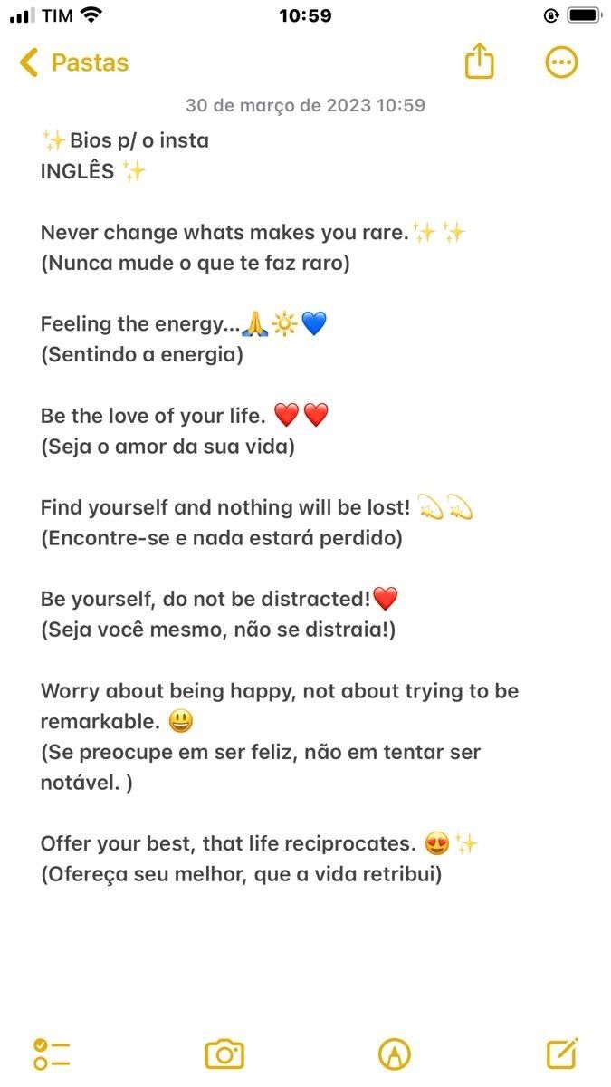 frases em ingles para bio do instagram