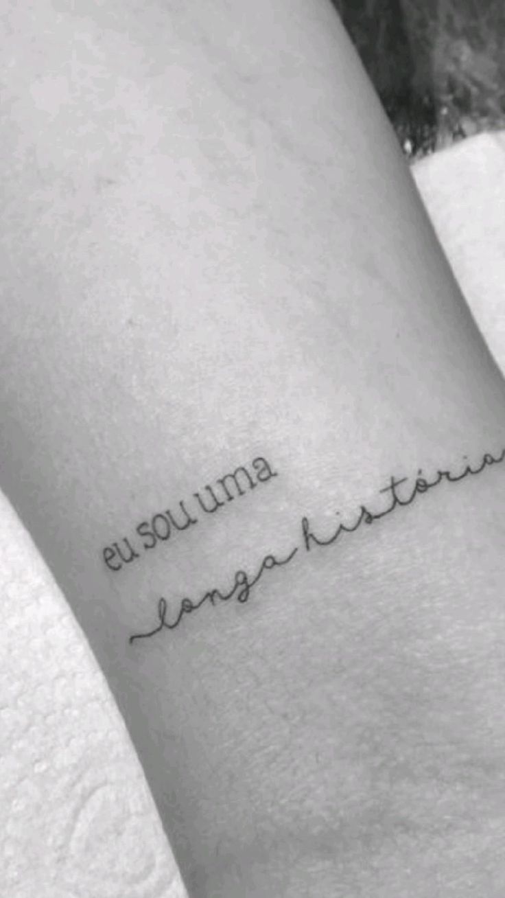 tatuagem com letras