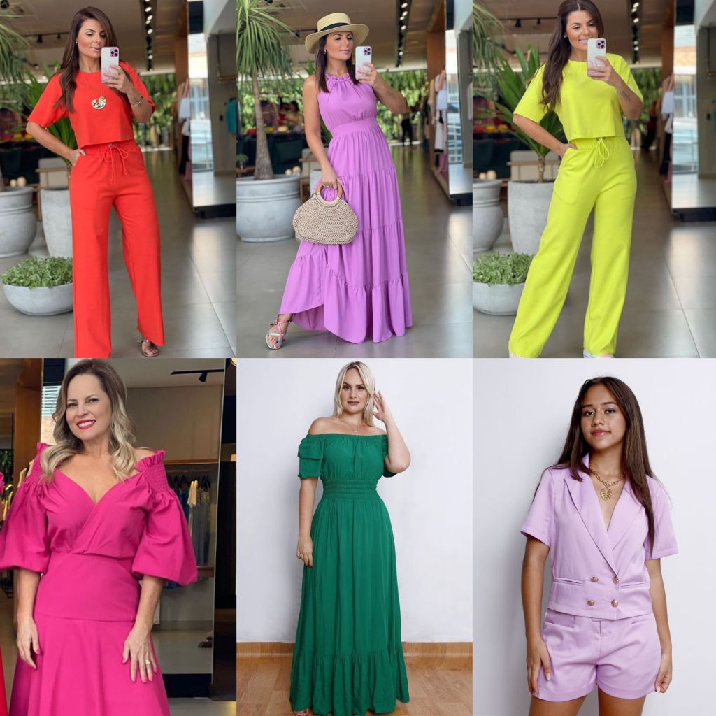 look monocromático fúcsia