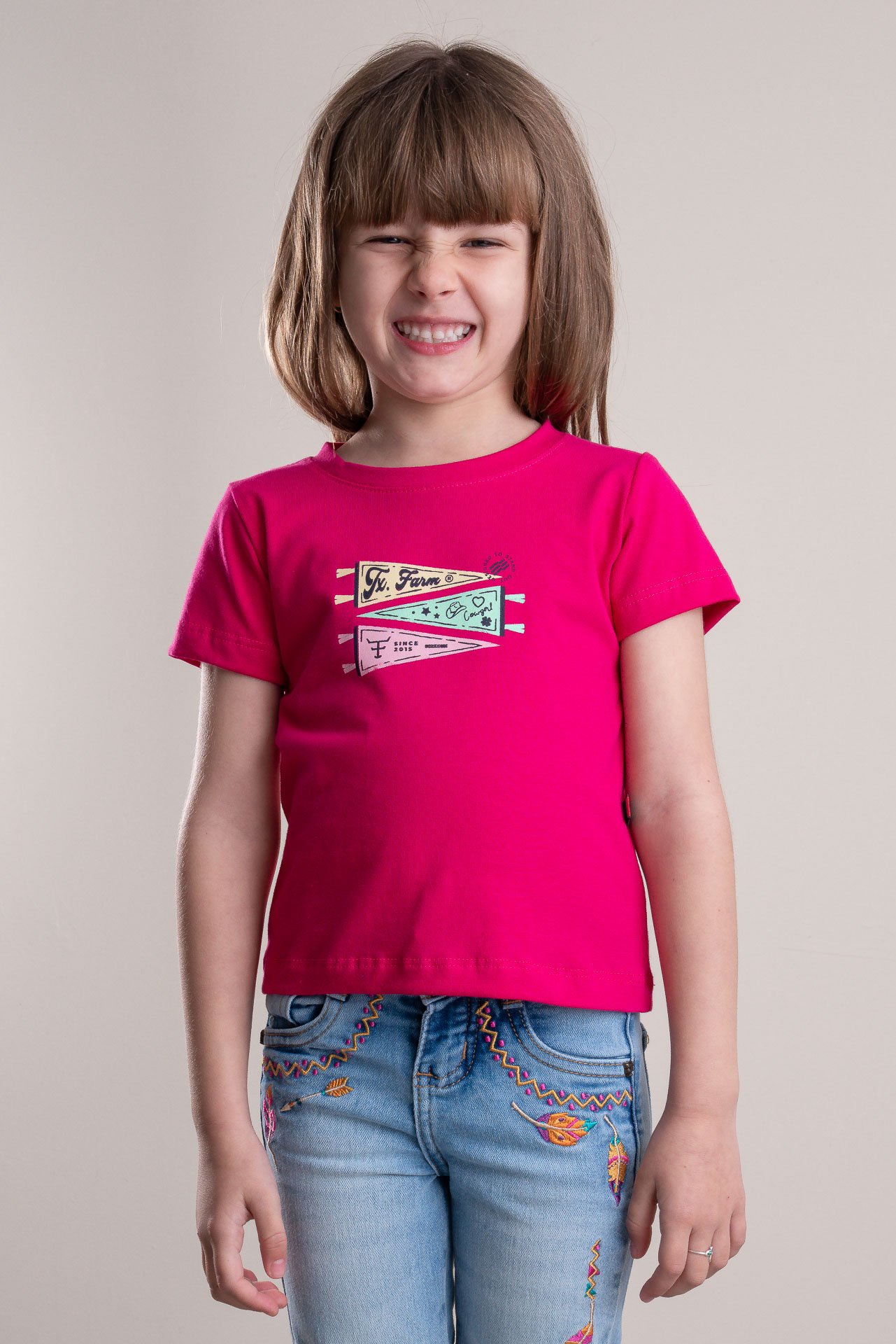 blusa fúcsia looks