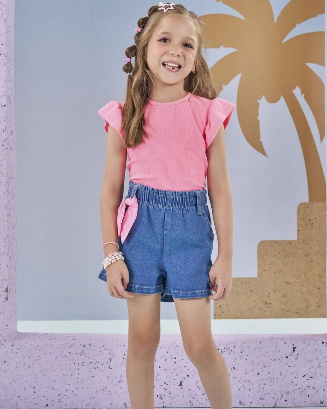 blusa fúcsia looks