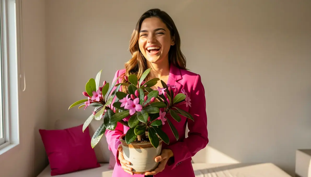 fucsia na parede