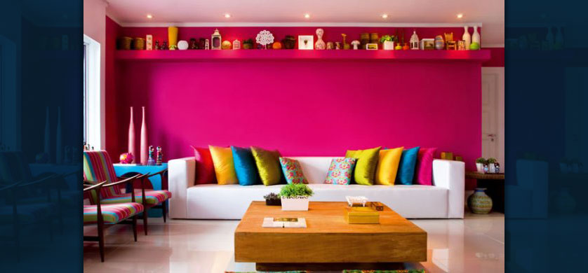 tom de fucsia parede
