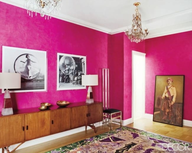 como usar fucsia na decoração