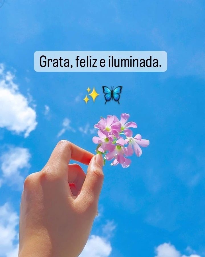 grata feliz e abençoada