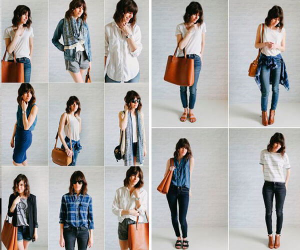 looks guarda roupa cápsula casual