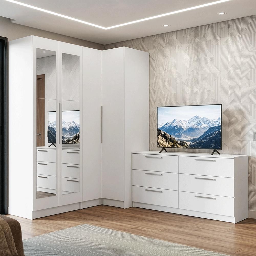 guarda roupa com TV embutida