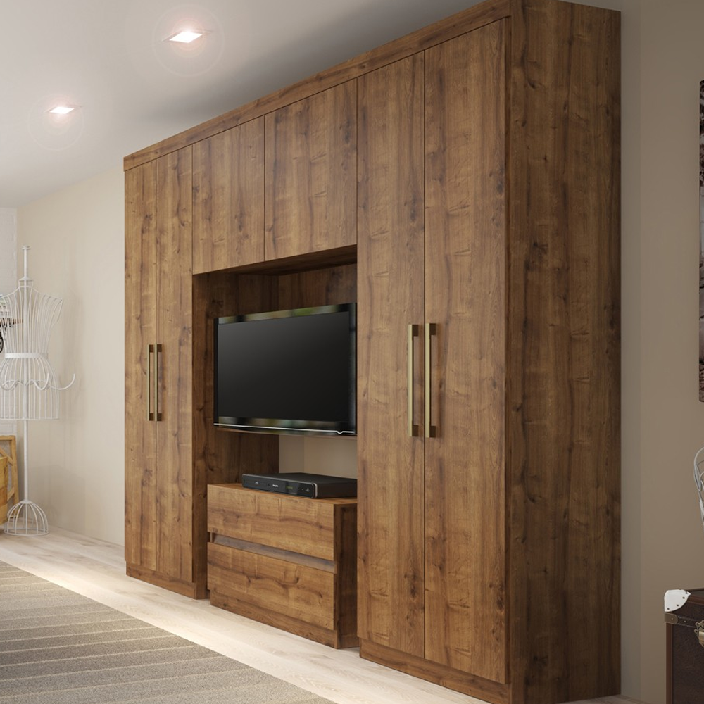 closet com espaço para TV