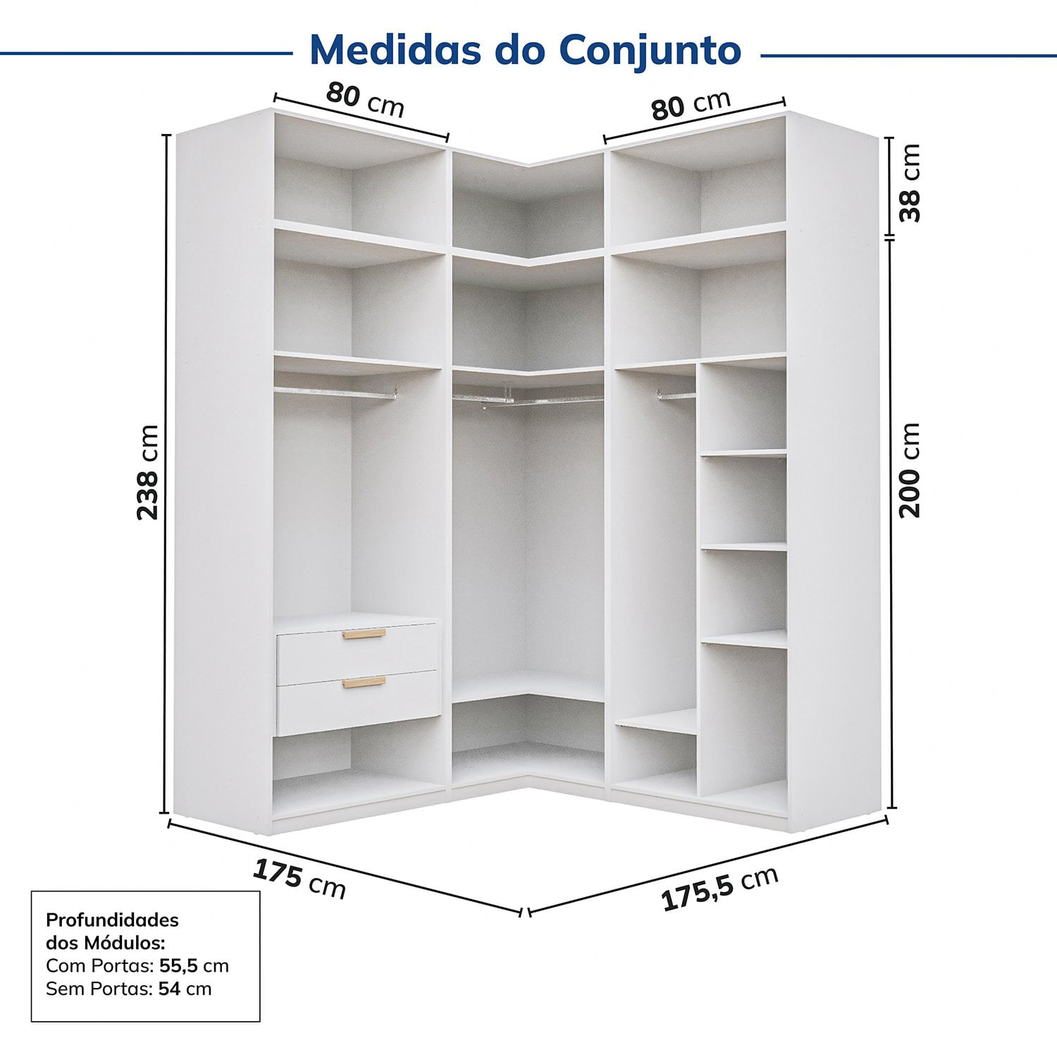 60 Ideias de Guarda-roupa de Canto Para Transformar Seu Quarto