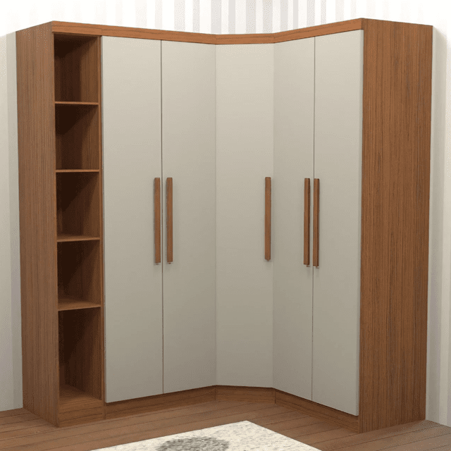guarda roupa de canto branco