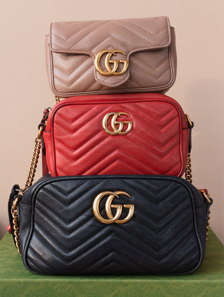 bolsa gucci marmont preta