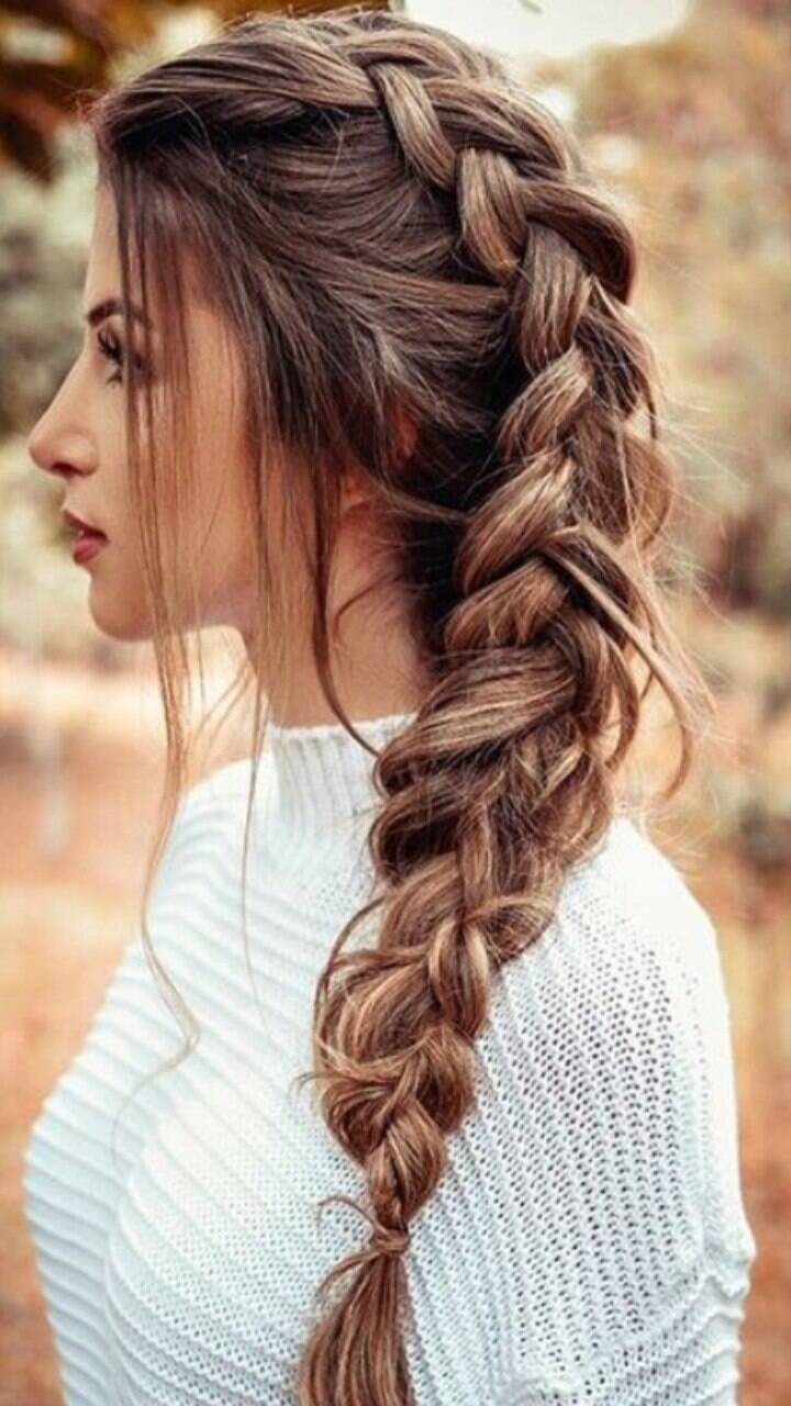 penteado para cabelo fino