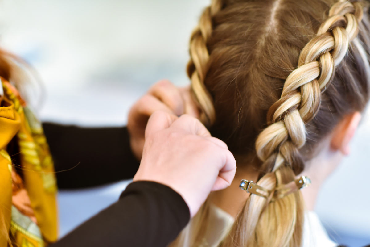 penteado para cabelo médio