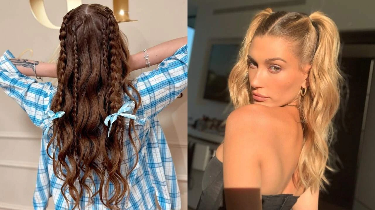 penteado para cabelo médio