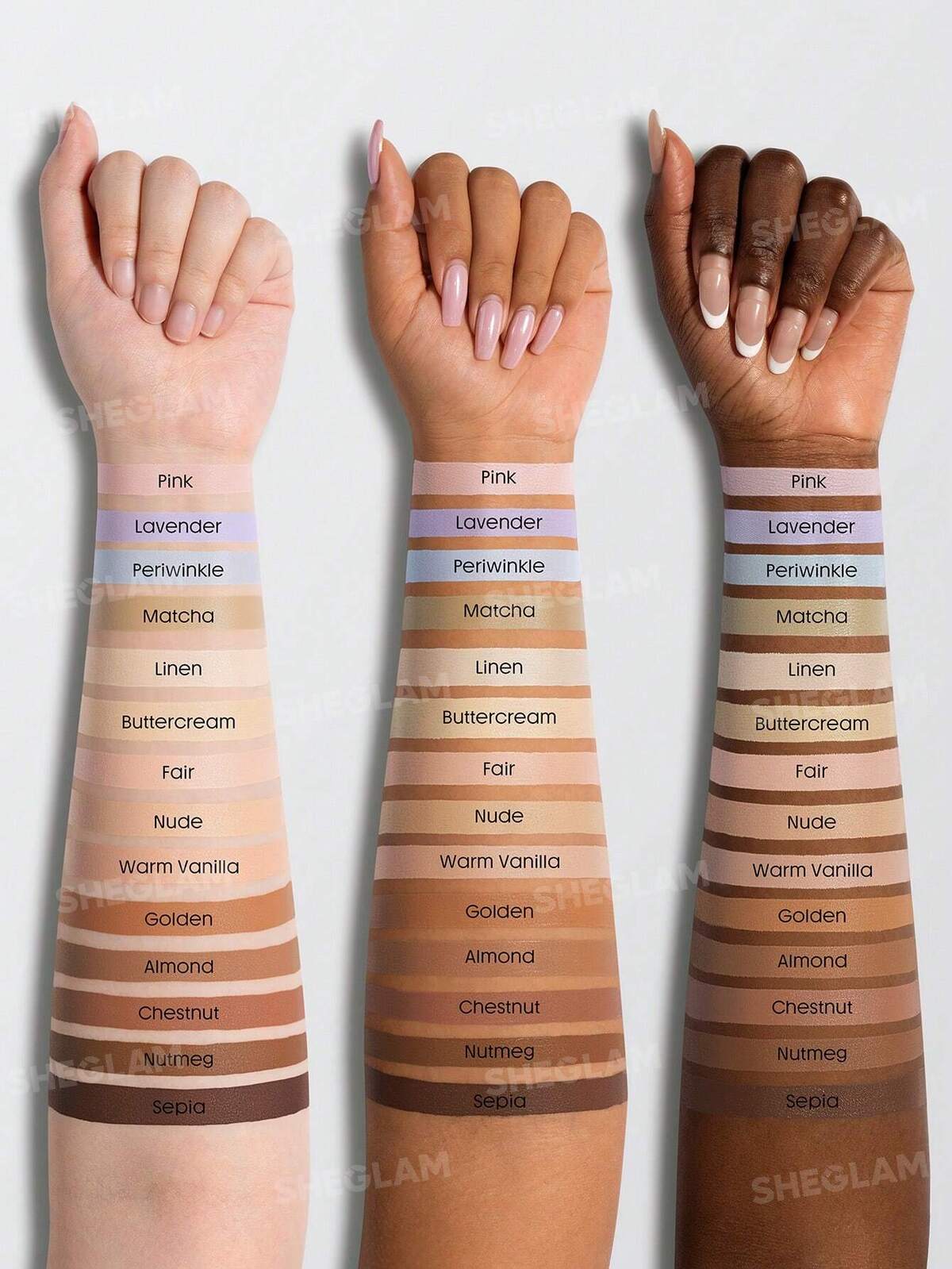 unhas em tons nude