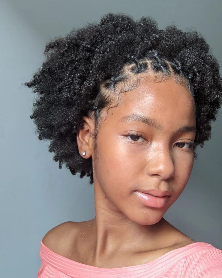 penteado para cabelo crespo 4c fácil