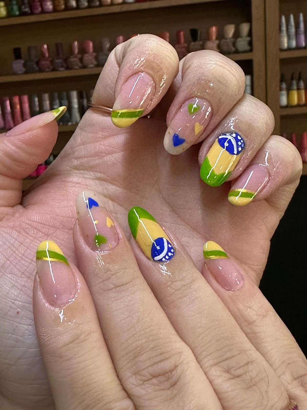 unhas decoradas copa do mundo 2026
