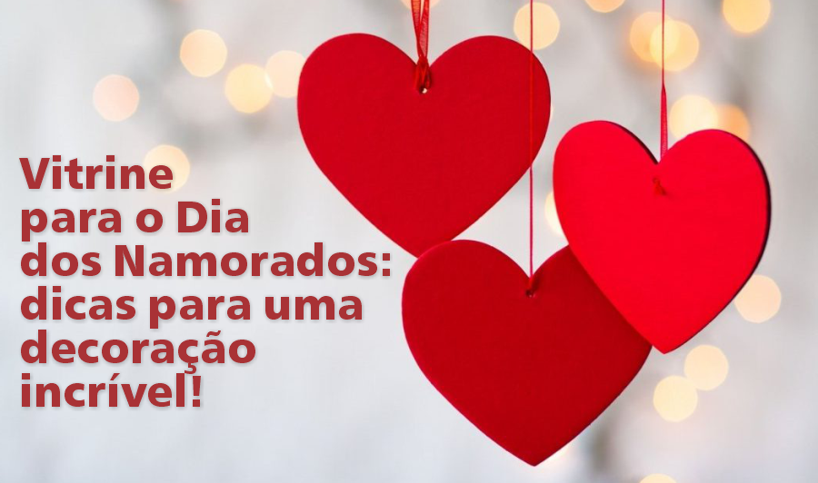 decoração vitrine namorados