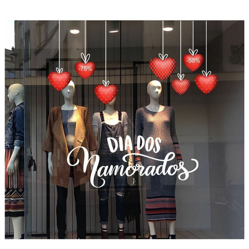 iluminação vitrine dia dos namorados