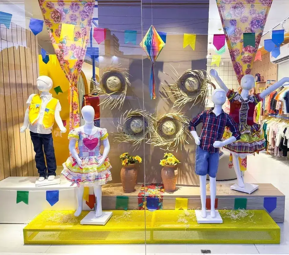 vitrine junina criativa