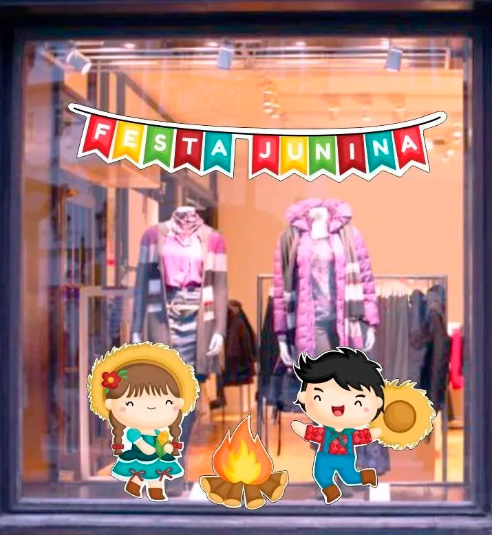 vitrine junina criativa