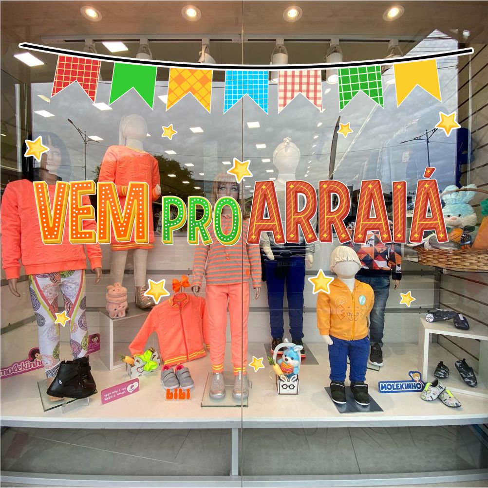 dicas vitrine junina