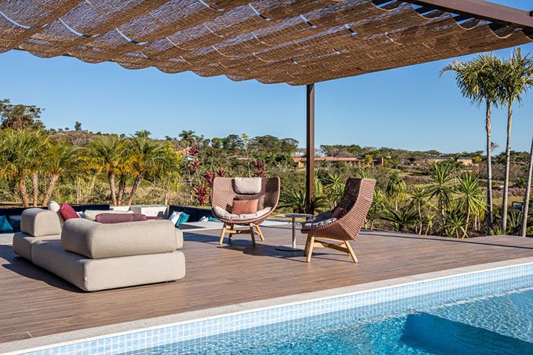 tendências decoração piscina 2026