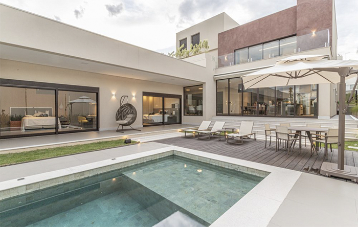ideias área gourmet com piscina