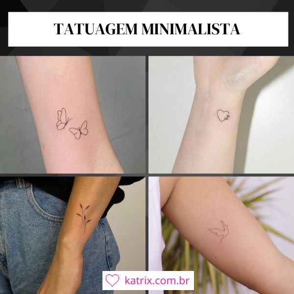 ideias tatuagem feminina delicada e pequena