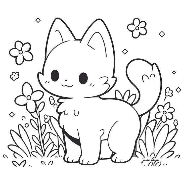 mandala de gato para imprimir