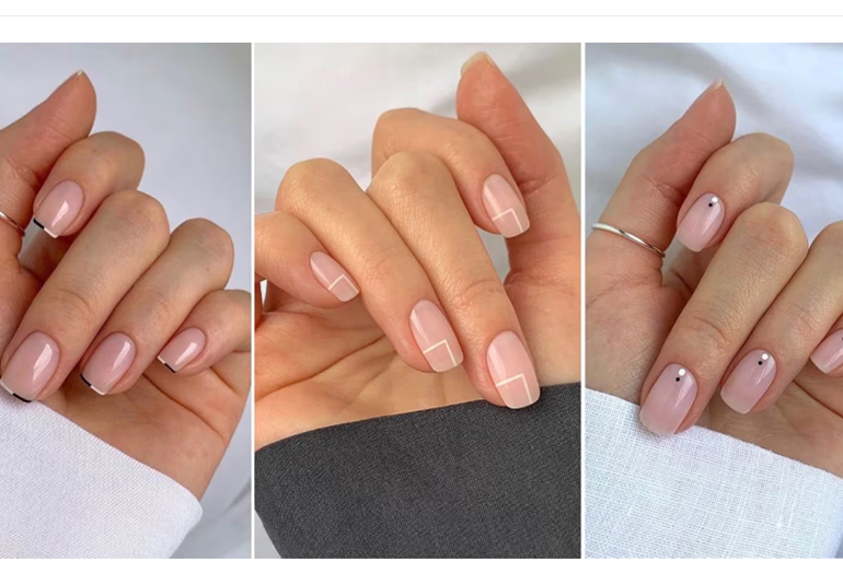 unhas nude
