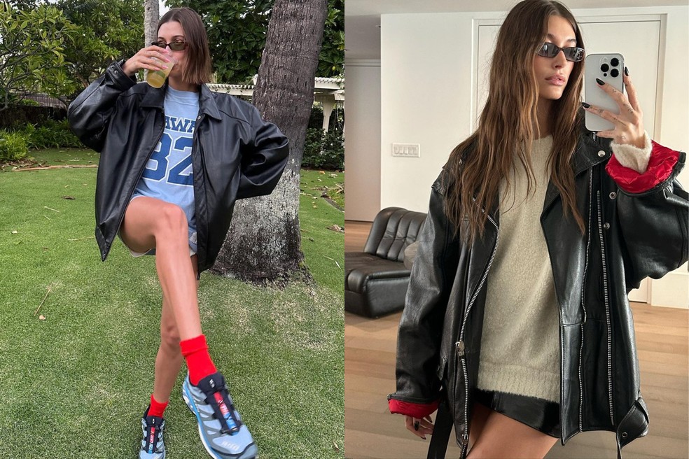 jaqueta bomber couro marrom vintage
