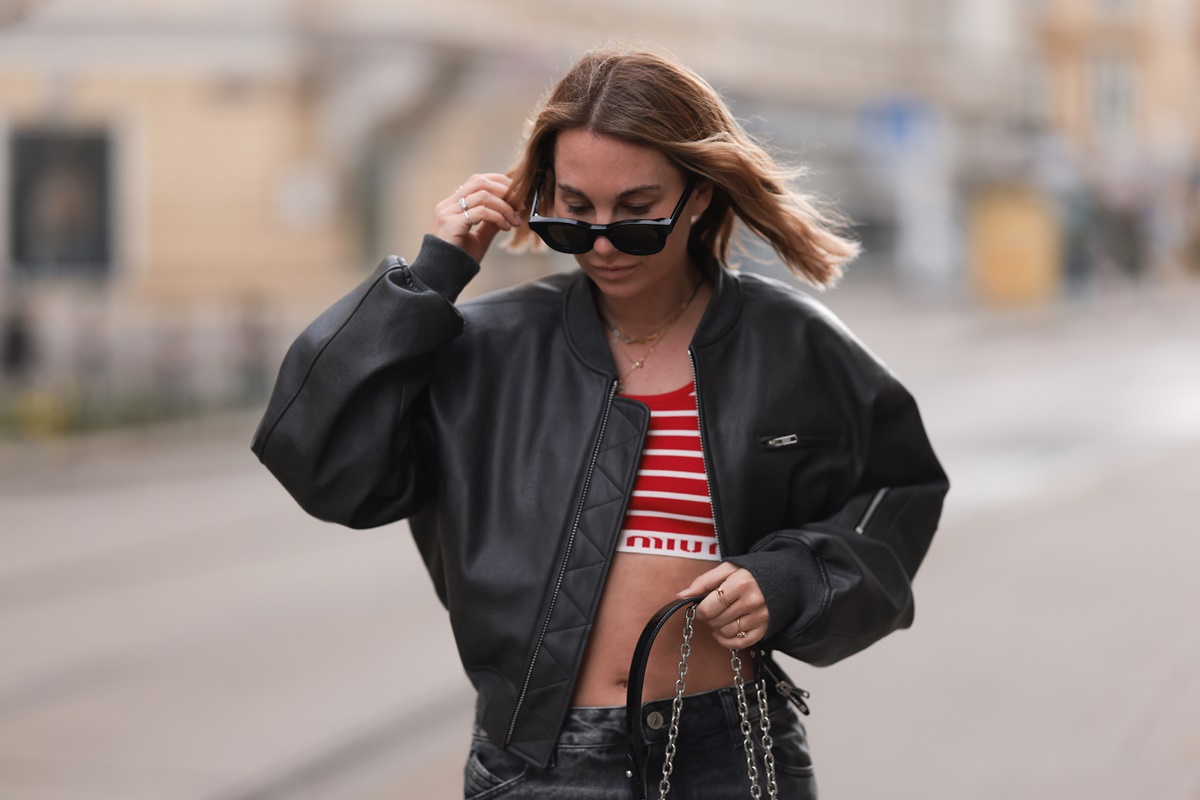 jaqueta bomber couro marrom vintage