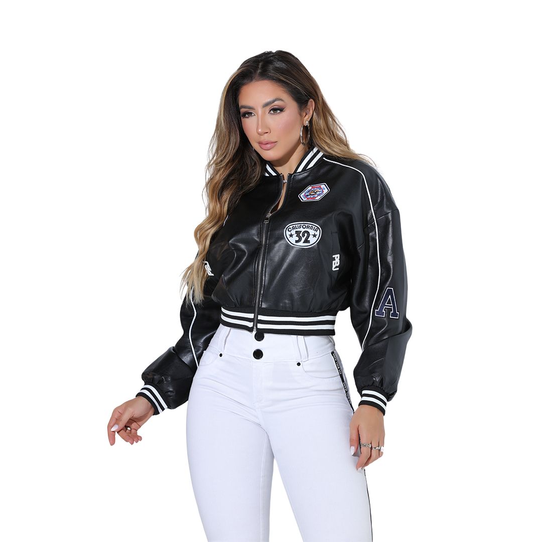 bomber jeans feminino