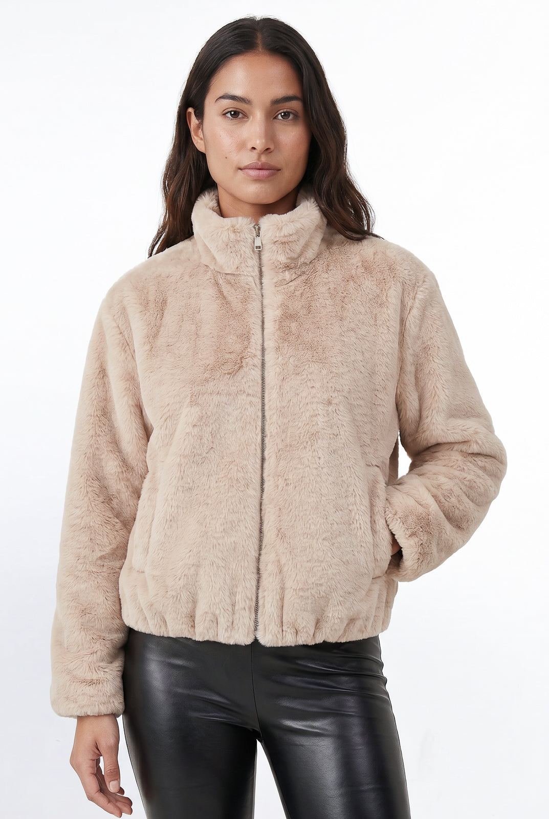 bomber couro feminino