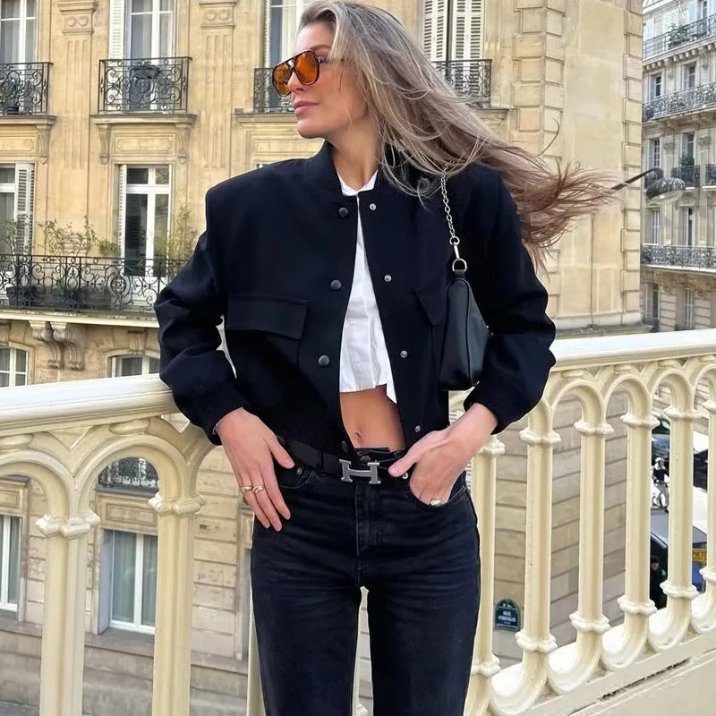 bomber couro feminino