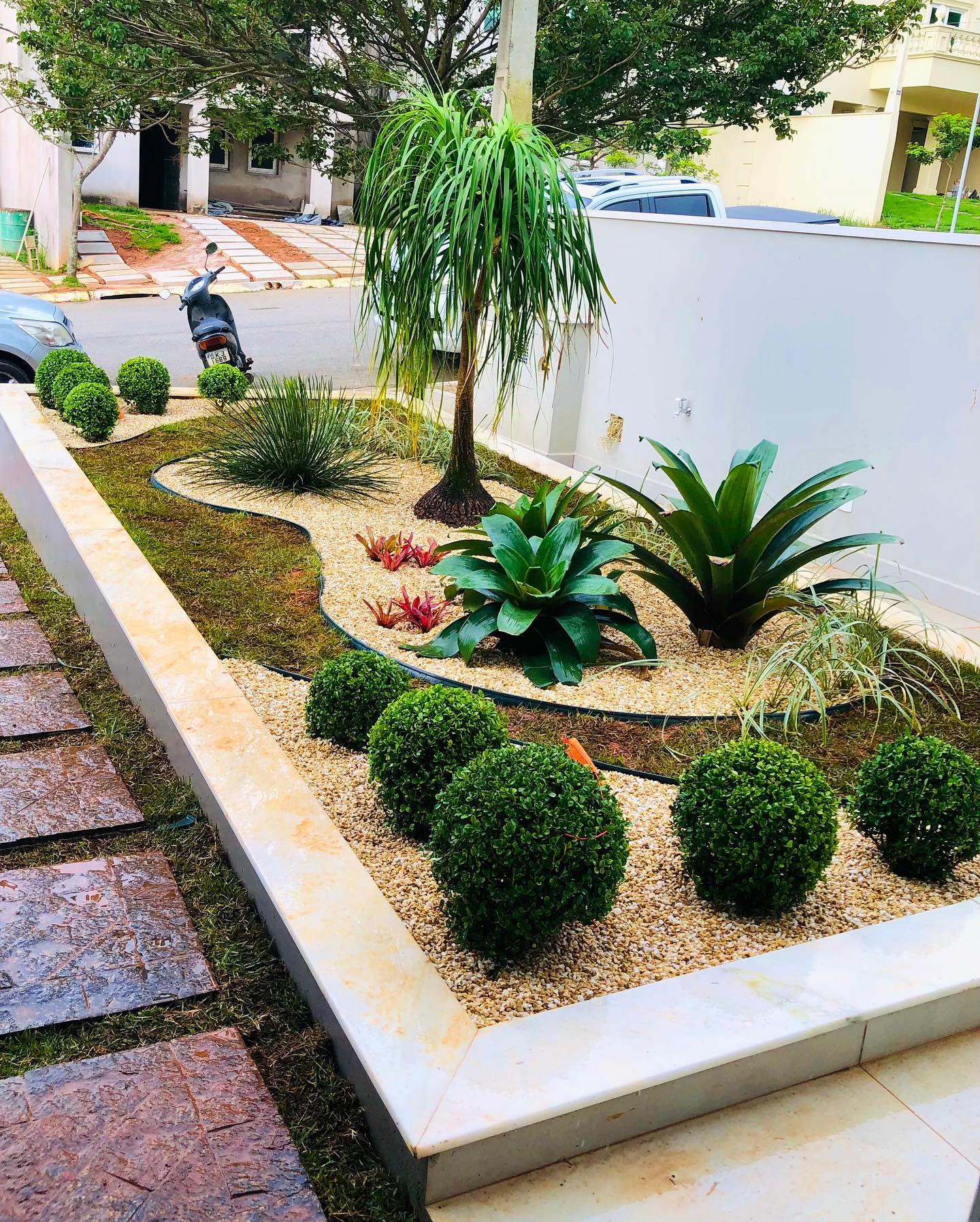 decoração de jardim com pedras