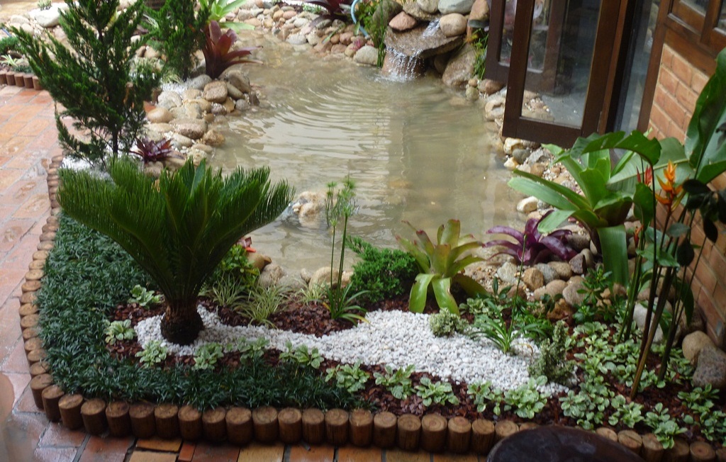 estilo de fazenda decoração jardim