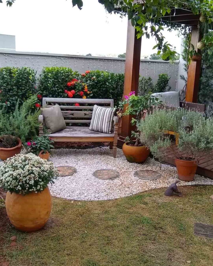 como fazer jardim rústico barato
