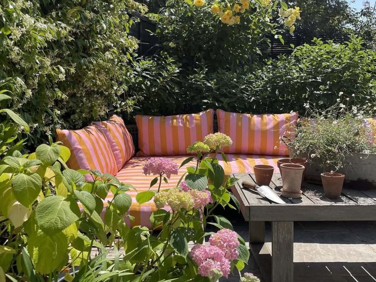 estilo de fazenda decoração jardim