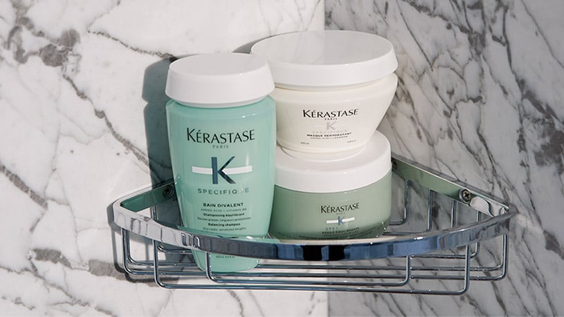 Tratamento Kérastase cabelo oleoso e seco