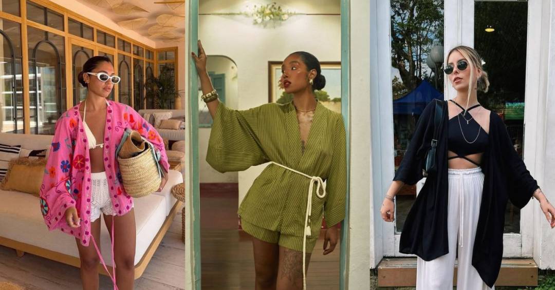 kimono curto feminino para ficar em casa