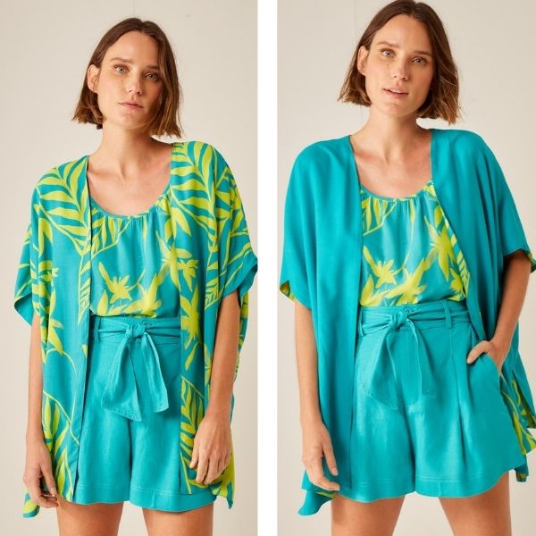 kimono longo feminino confortável