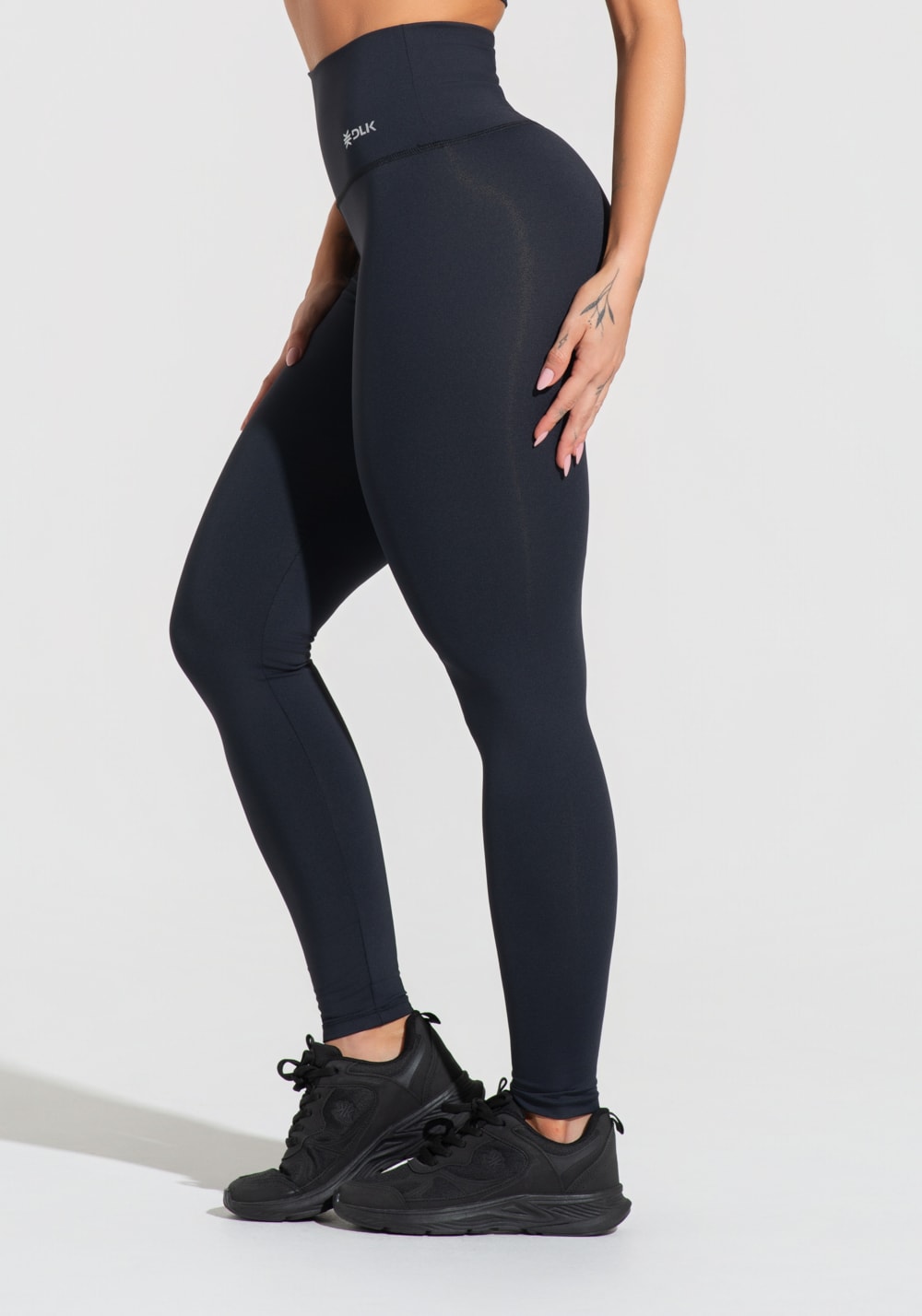 legging preta cós alto