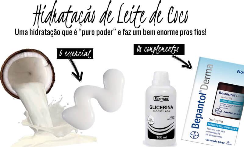 leite de coco no cabelo cacheado