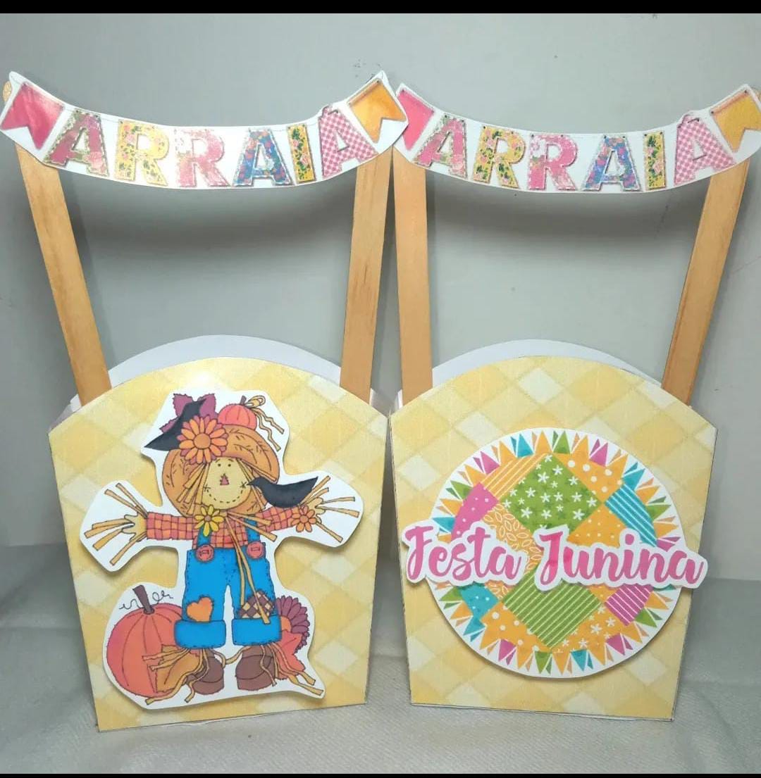 lembrancinha festa junina com papel