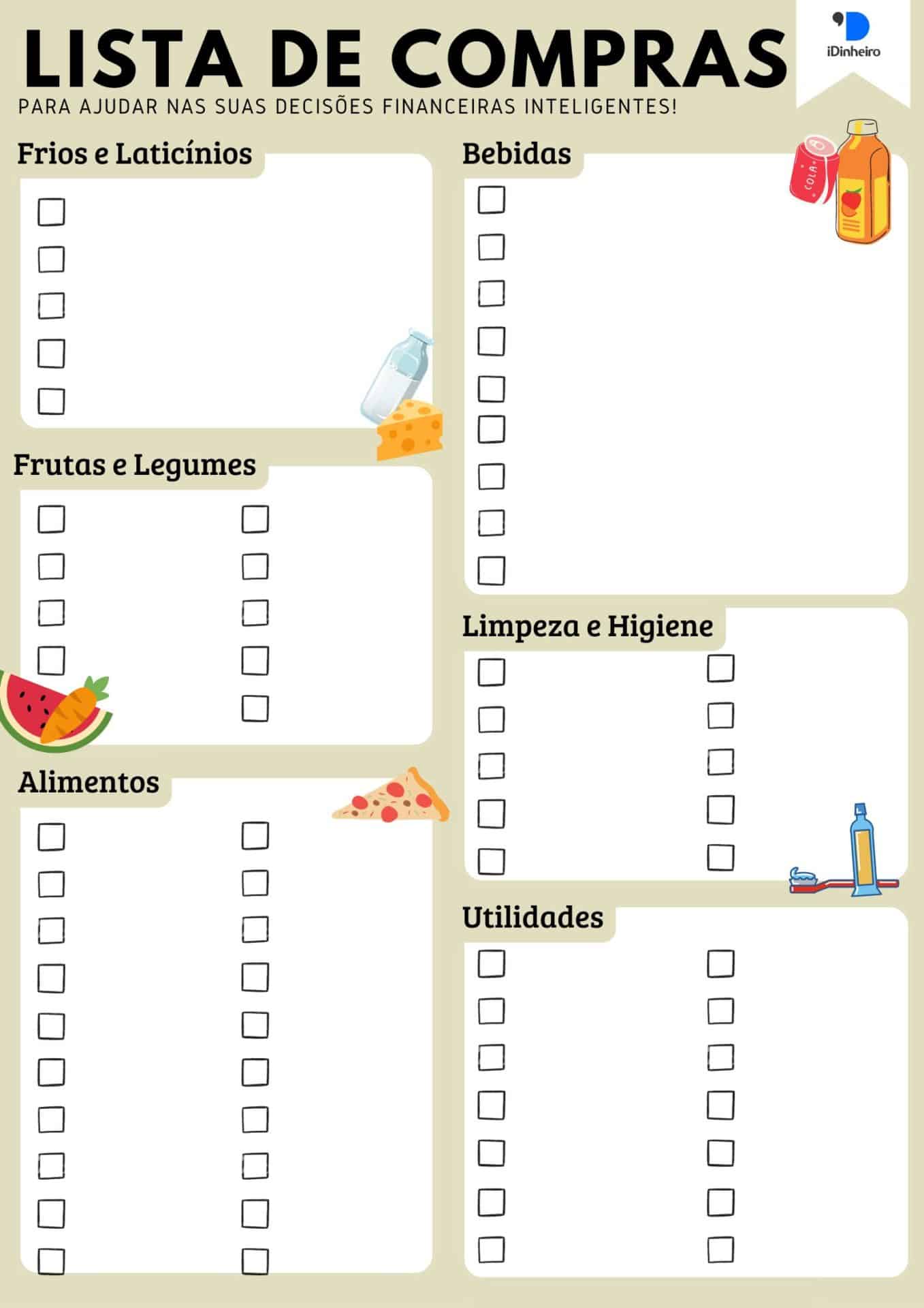 lista de compras mensal