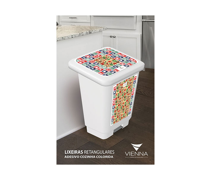 lixeira inox cozinha