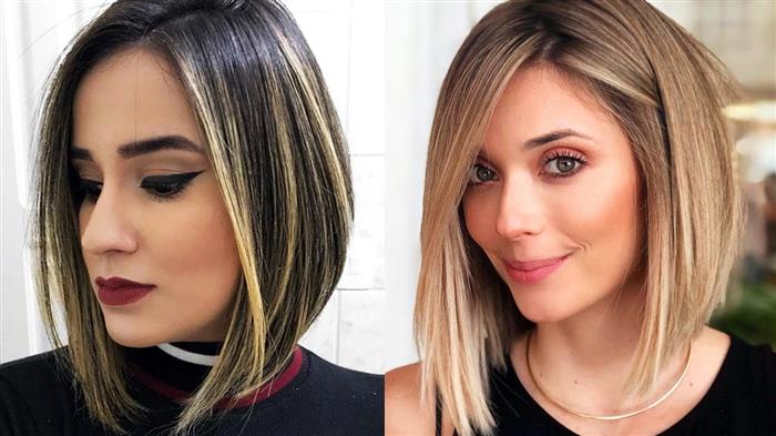 cabelo na altura do ombro